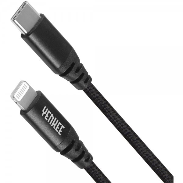 YCU 631 BK USB C / lightning 1m YENKEE